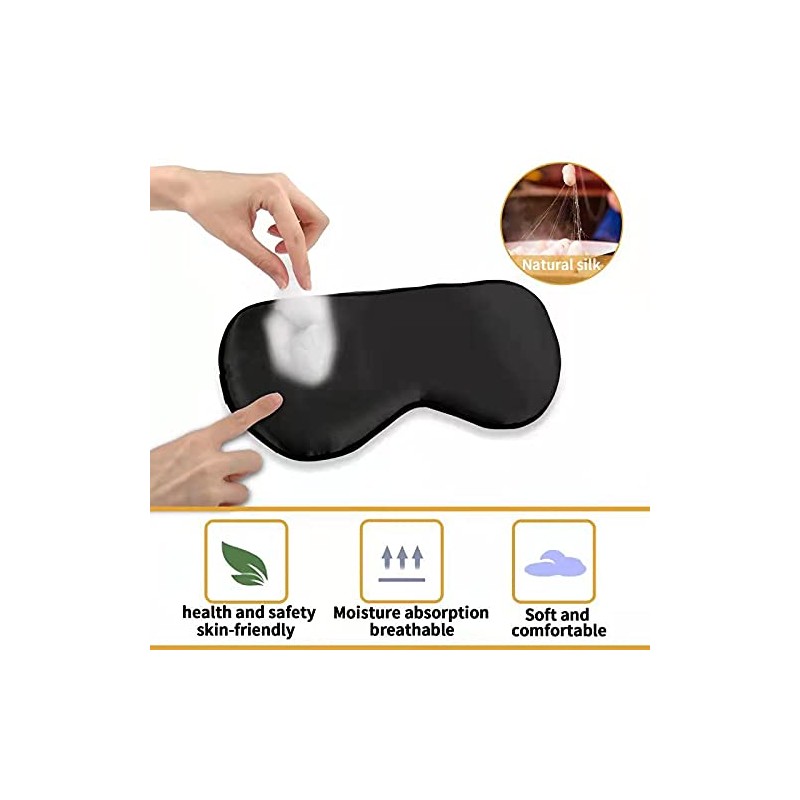 EETU Eye Mask,Blackout Sleep Eye Mask, Blindfold Silk Eye Mask,