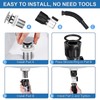 BCENG Sink Drain Kit with Waterproof Tape and Pop-Up Drain