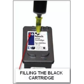 Inkproducts Deluxe Ink Refill Kit For HP 63, 64, 65, 67 Color and Black Cartridges