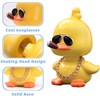 wonuu Shaking Head Duck Cool Car Dashboard Decorations Cute Doll