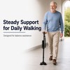 Folding Walking Cane with LED Light & Audible Alert Button,