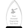 Gavel Acrylic Award Trophy, 6.75" H Custom Gavel Award, Engraving