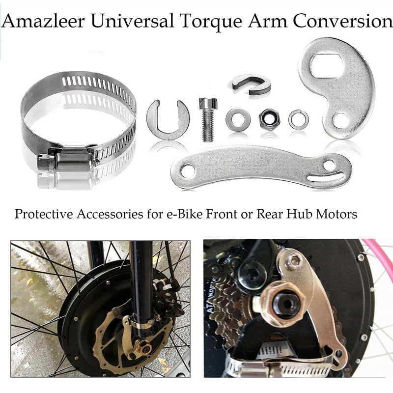 Amazleer 1 Set Heavy-Duty Torque Arm for Ebike, Universal Electric