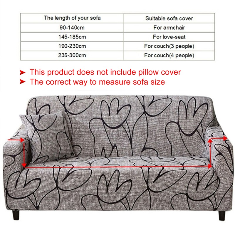 Non‑slip Elastic Printing Dustproof Slipcover Sofa Cover Cushion Cover (For