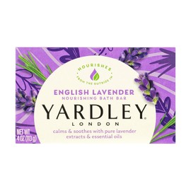 Yardley London English Lavender with Essential Oils Soap Bar, 4.25 oz Bar (Pack of 1)