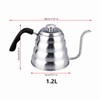 304 Stainless Steel Pour Over Coffee Gooseneck Kettle Teapot with