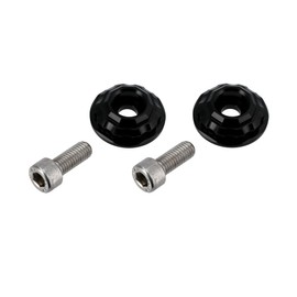 Set: CNC Gabelkappen Aluminium, Schwarz - für S51, S50, S70, S53, S83