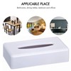 VINN DUNN OBLONG Plastic Tissue Dispenser White, Rectangle Facial Tissue