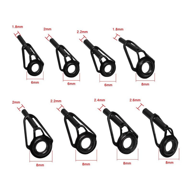 ieron 80 Pieces Fishing Rod Repair Kit 8 Sizes Rod