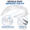 Shirt Collar Support Insert, Adjustable Collar Shaper for Dress Shirts,