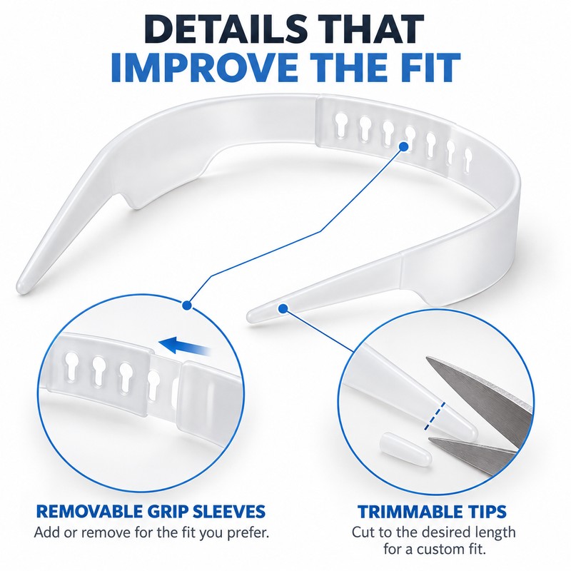 Shirt Collar Support Insert, Adjustable Collar Shaper for Dress Shirts,