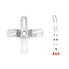 Flexible Pendant Light Crossbar Kit, Ceiling Light Mounting Plate Fixture