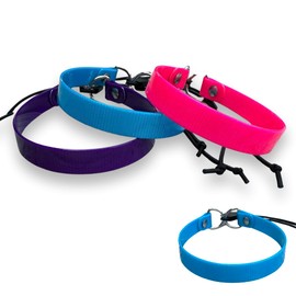 SparkDog Collars 3/4" HiFlex Quick Adjust E-Collar Replacement Strap Dog Training Collar Fits Educator, Garmin, Dogtra, Sportdog Replacement Strap, Genuine BioThane®-Made in The USA (High Flex, Aqua)