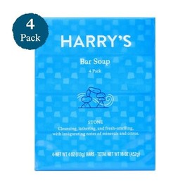Harry's Bar Soap, Stone Scent, 4 oz, 4 Pack