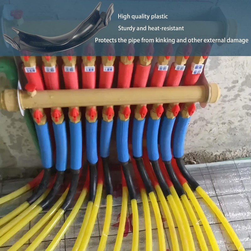 Angle Braces for Underfloor Heating, Pipe Guide Bends, Pack of
