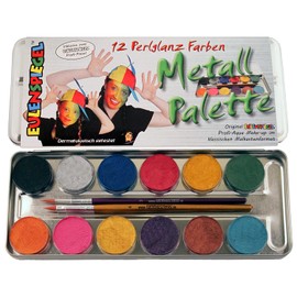 Creative 8240084 Corvus Make-Up 12 Brill. Col. Metal Case, Multi-Color