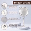 Double-Layer Fine Mesh Strainer, 4.7 Inch Stainless Steel Double Ear