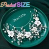 GORAIS Flower Bride Wedding Hair Vine Silver Bridal Hair Accessories