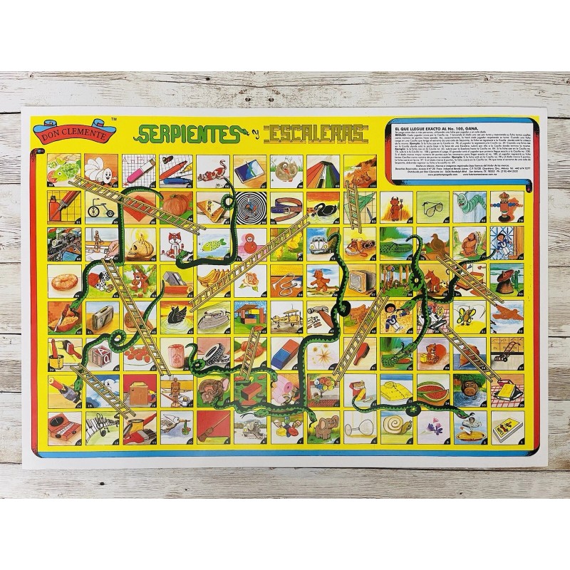 Don Clemente 2x Juegos De DON Clemente Serpientes Y Escaleras