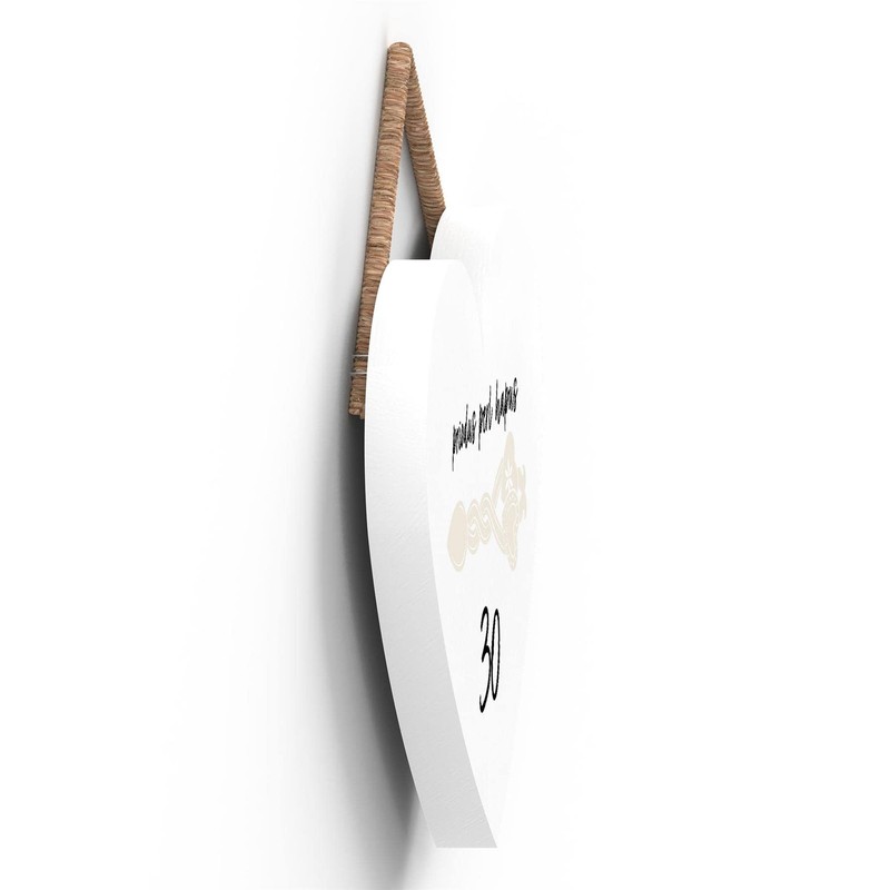 Global Designs 30Th Wedding Anniversary Welsh Love Spoon Wooden Heart