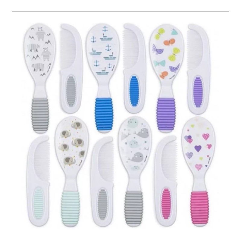 Nuby Peine Y Cepillo Para Bebe Cerdas Suaves Nuby Varios
