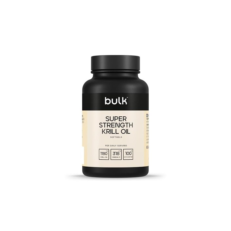 Bulk Super Strength Krill Oil Softgels, 590 mg, Pack of