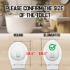 Premium Heavy-Duty Elongated (Oval) Toilet Seat (Oblong 18.5″), Soft Close