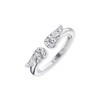 Engelsrufer ERR-LILWING-ZI Women's Ring 925 Sterling Silver with Angel Wings