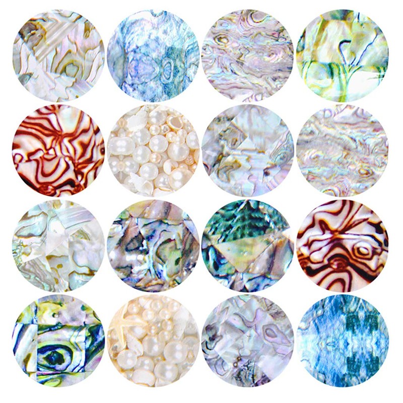 Minejin Nail Art Diy Sticker Tip 3D Marble Pattern Design