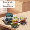 X.SSTTXN 16 pcs Round Glass Soup storage Containers With Lids,