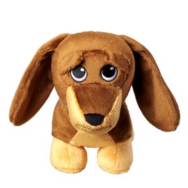 Bauer Spielwaren - Sad Dachshund Dog Cuddly Toy with Sad Look Soft Plush 27 cm Brown (12051)