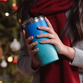 BOTTLEBOTTLE Tumbler with Lid, No Overflow, 20.9 fl oz (600 ml), Large Capacity Water Bottle, Double Wall Stainless Steel, Coffee Bottle, Vacuum Insulated, Cold Insulated, Straw, Direct Drinking