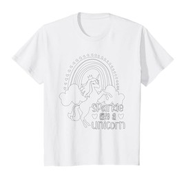 Kids Color your Own unicorn coloring craft for kids T-Shirt