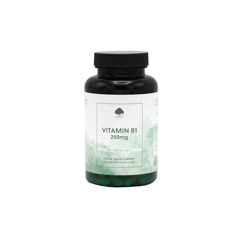 Vitamin B1 Thiamine HCl Capsules - 250mg of B1 Thiamine