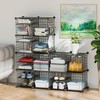 Kiivoena Wire Cube Storage Organizer, 12 Cubes Converted into 14