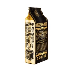 GUGGENHEIMER COFFEE - 500 g Espresso Kaffee GEMAHLEN - wenig Säure und Bitterstoffe - Bester Espresso für Espressokocher - Aromabeutel zu 2 x 250g