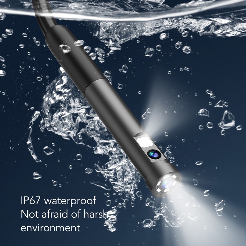 Endoscope Camera IP67 Waterproof Industrial Borescope Inspection Snake Cam for