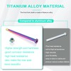 Funparts Rear Wheel Axle with Nut Titanium Alloy for Surron