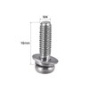sourcing map M4 x 16mm Stainless Steel Phillips Pan Head