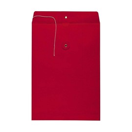 C4 Envelope 324 x 229 mm Red String Closure Kraft Paper Envelope Japanese Closure Envelope - Pack of 10