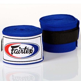 Fairtex Bandagen, halb-elastisch, 4.5 m, blau