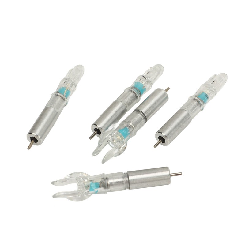 5PCS LED Lighted Nocks Plastic Shell Easy Installation for 6.2mm
