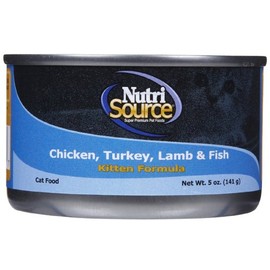Nutri Source Chicken, Turkey, Lamb and Fish Kitten & Cat Food (5-oz, case of 12)