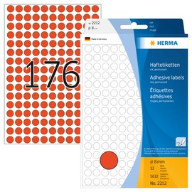 Herma Multi-Purpose Labels / Coloured Dots Ø 8 mm