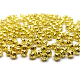 200pcs Gold Plated Filligree Hollow Ball Spacer Metal Beads 4mm ~Jewelry Making~