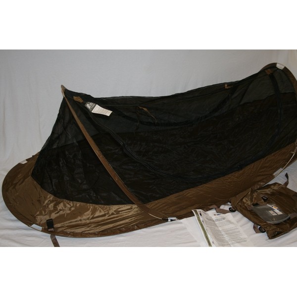 Iguana Bednet PopUp Coyote Brown Pre Treated with insect Repllent (Coyote Brown)