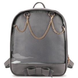 STEAMEDBUN Ita Bag Backpack Bowknot Kawaii Pin Display Backpack Bag with Insert