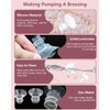 6Pcs Breast Pump Flange Insert 21mm Compatible with Momcozy/Spectra/Medela/eufy/Elvie/Lansinoh/Paruu P10