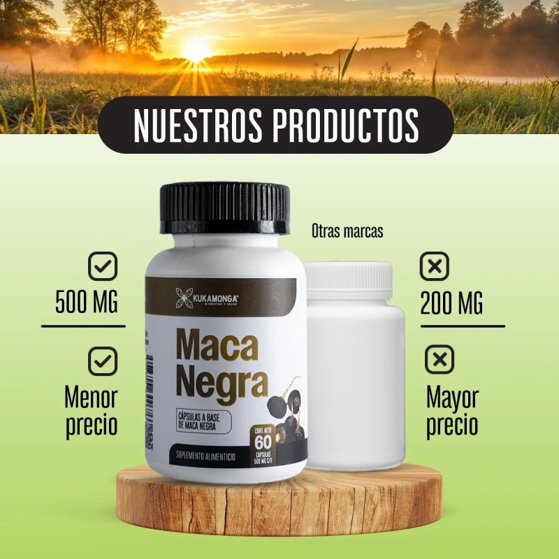 Maca Negra | Kit 3 | 180 Cáps | 3