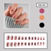 SWEKKE Fall Press On Nails Medium Square Gradient Full Cover